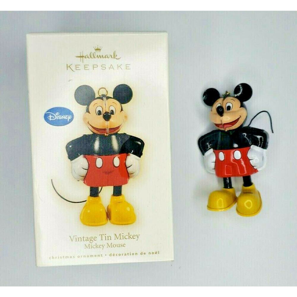 2009 Hallmark‎ Vintage Tin Mickey Mouse Ornament U70/2042